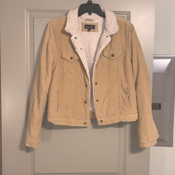 Rue21 Jackets & Blazers - rue 21 corduroy sherpa jacket